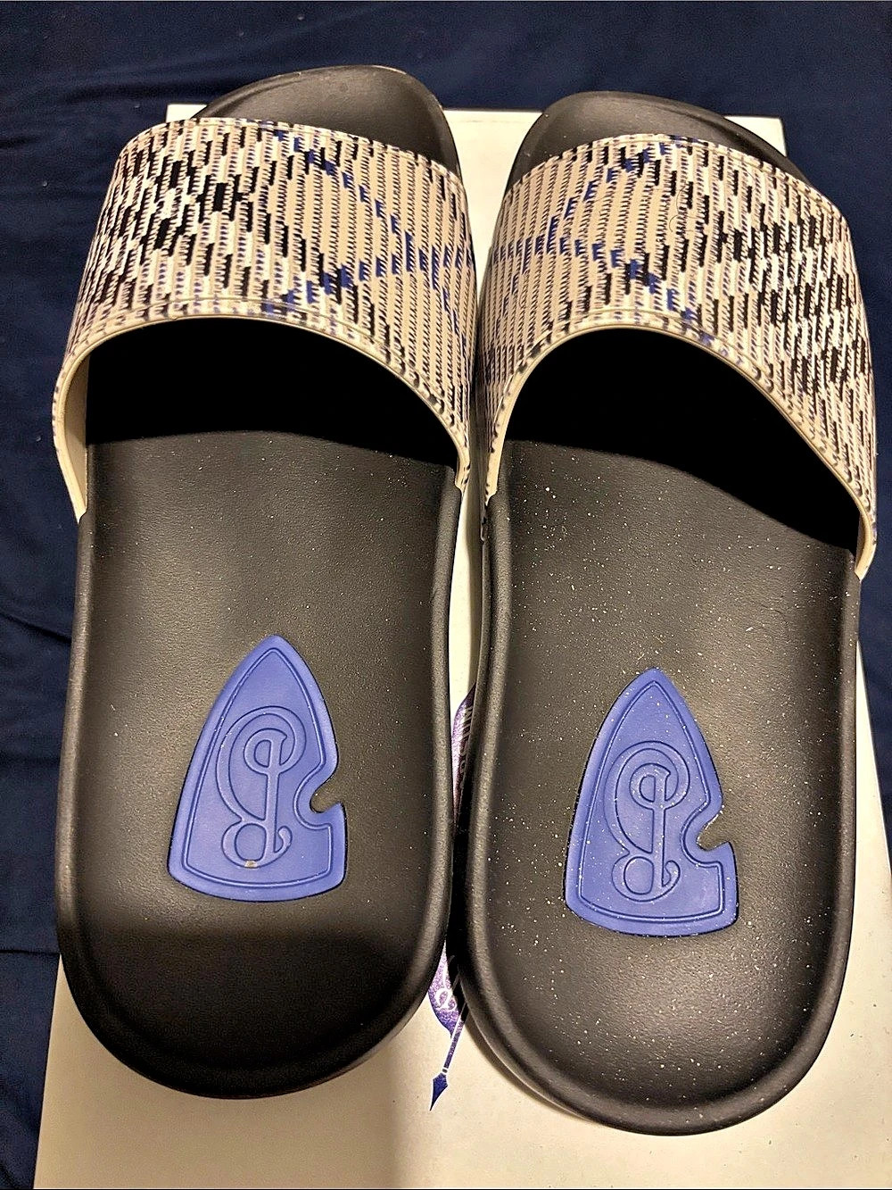 Brogues Patterned Slide Sandals